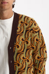 Cardigan misto lana fantasia multicolor uomo Drôle de monsieur - 5