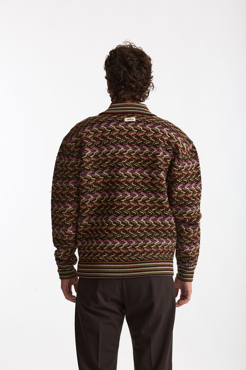 Maglia polo fantasia multicolor uomo Drôle de monsieur - 5