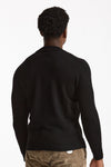 Maglia lupetto in lana nero uomo Drumohr - 3