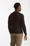 Maglia in lana rasata MODERN marrone uomo Drumohr - 2