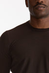 Maglia in lana rasata MODERN marrone uomo Drumohr - 5