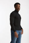 Dolcevita in lana rasata MODERN nero uomo Drumohr - 4