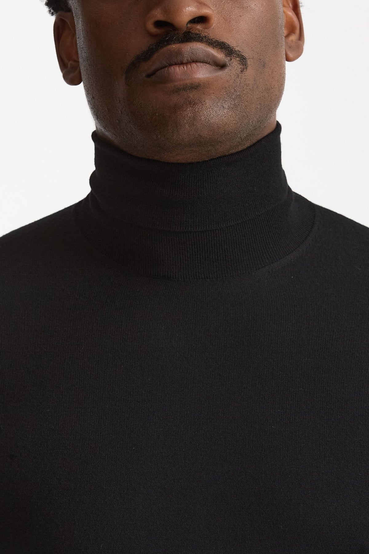 Dolcevita in lana rasata MODERN nero uomo Drumohr - 5