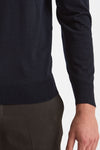 Maglia in lana rasata MODERN blu uomo Drumohr - 5