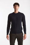 Maglia in lana rasata MODERN blu uomo Drumohr - 2