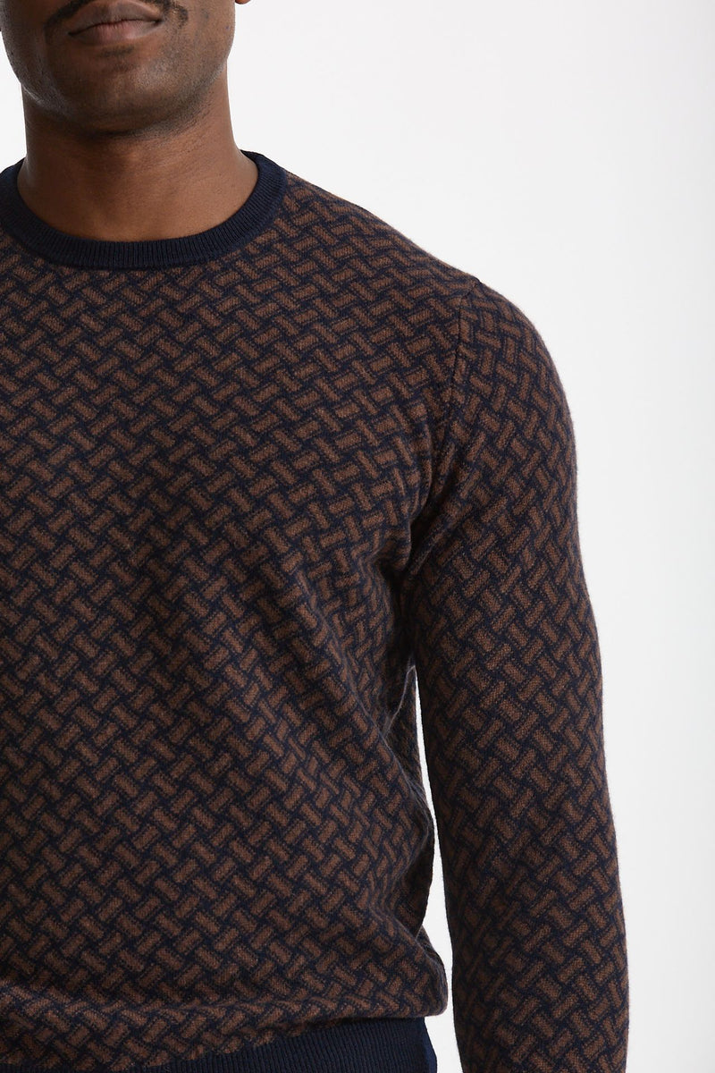 Maglia girocollo in cashmere Fantasia uomo Drumohr - 2