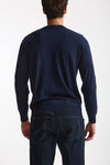 Maglia in lana rasata MODERN blu aperto uomo Drumohr - 3