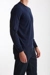 Maglia in lana rasata MODERN blu aperto uomo Drumohr - 4