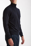 Dolcevita in lana rasata MODERN blu uomo Drumohr - 3