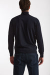 Dolcevita in lana rasata MODERN blu uomo Drumohr - 4