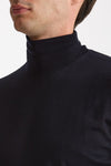 Dolcevita in lana rasata MODERN blu uomo Drumohr - 5