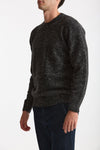 Maglia girocollo in lana e cashmere Tweed grigio uomo Drumohr - 3