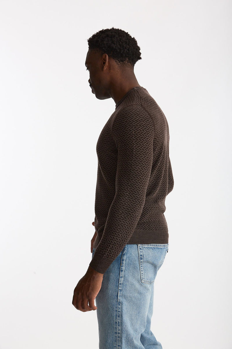 Maglia in lana marrone uomo Drumohr - 2