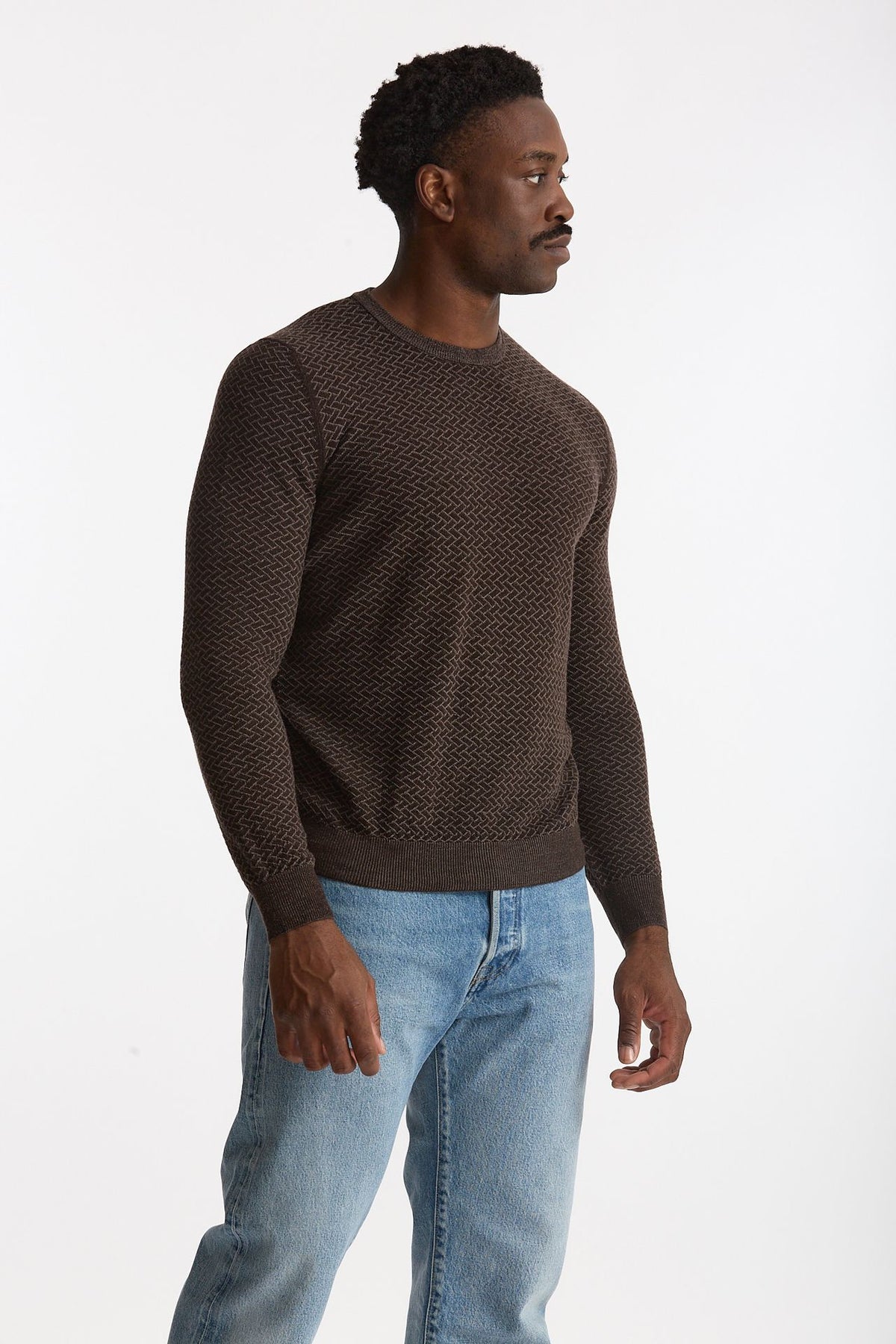 Maglia in lana marrone uomo Drumohr - 4