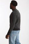 Maglia in cashmere fantasia grigio e antracite uomo Drumohr - 3