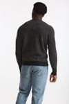Maglia in cashmere fantasia grigio e antracite uomo Drumohr - 1