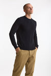 Maglia in lana blu microlavorazione uomo Drumohr - 4