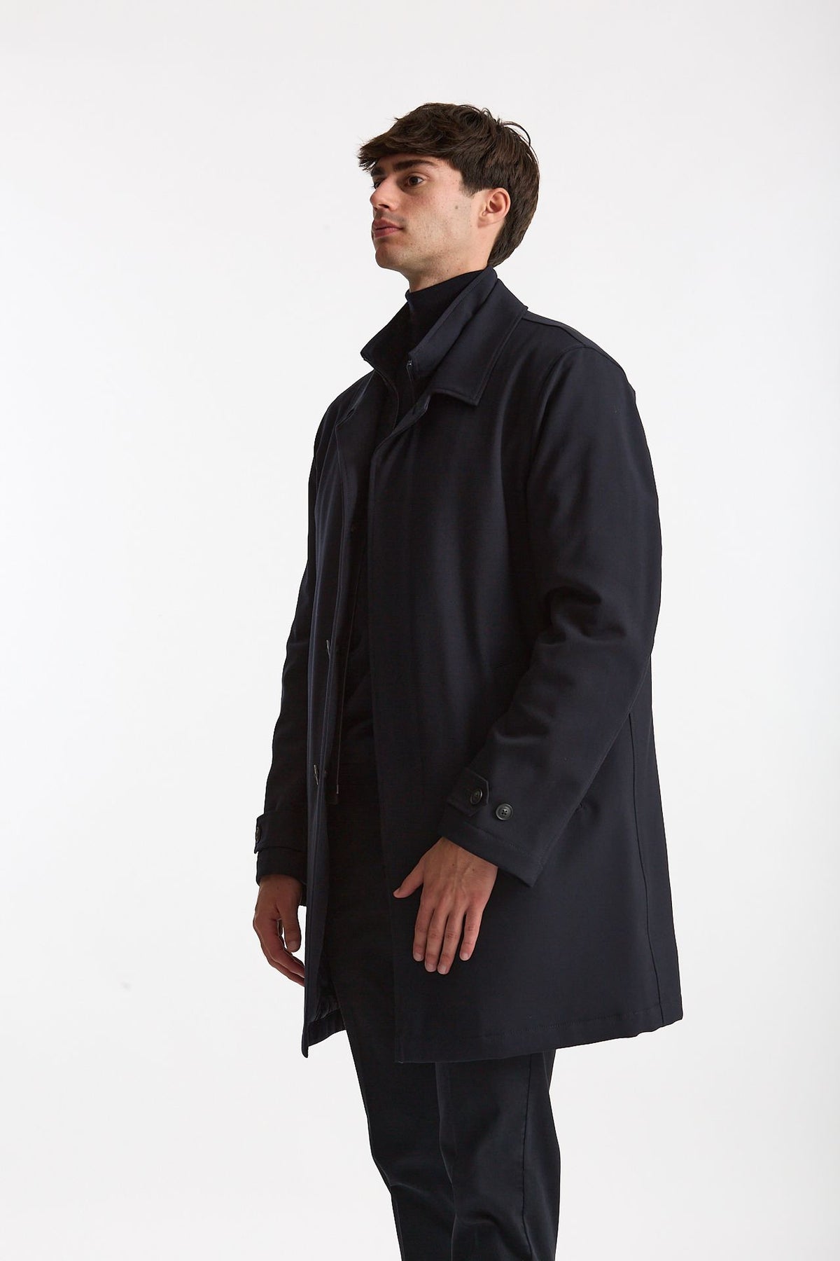 Soprabito monopetto morning coat blu uomo Fay - 3