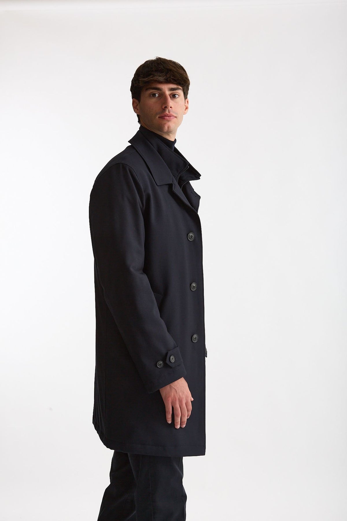 Soprabito monopetto morning coat blu uomo Fay - 5