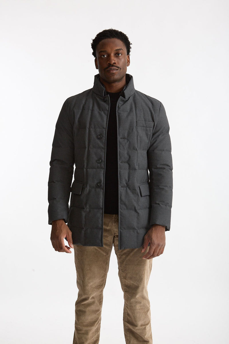 Piumino double front grigio uomo Fay - 2