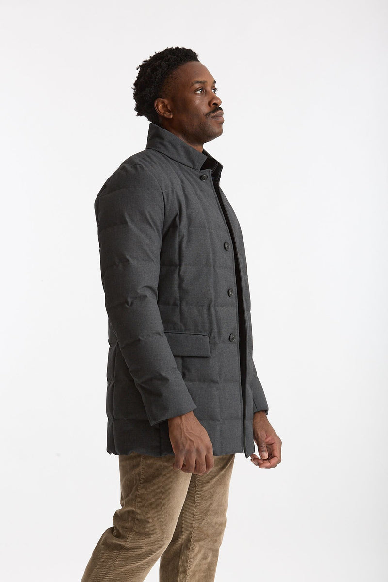 Piumino double front grigio uomo Fay - 4