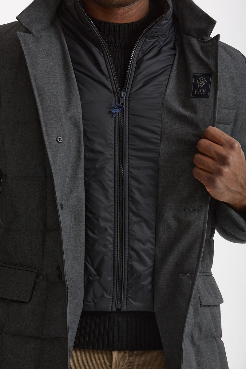 Piumino double front grigio uomo Fay - 8