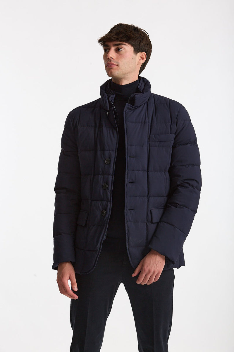 Piumino giacca double front blu uomo Fay - 3