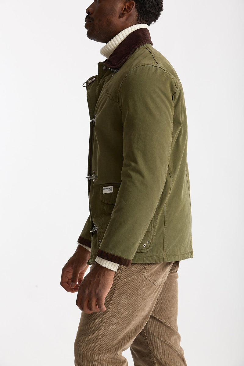 Giubbotto ARCHIVE verde militare uomo Fay - 5