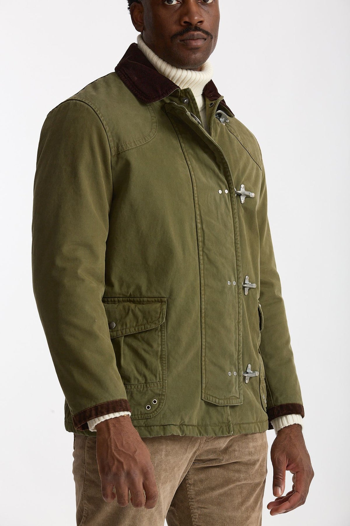 Giubbotto ARCHIVE verde militare uomo Fay - 7