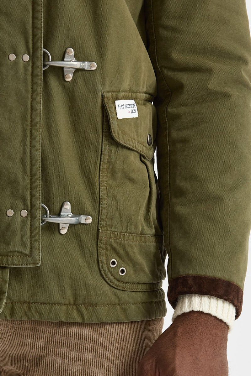 Giubbotto ARCHIVE verde militare uomo Fay - 8