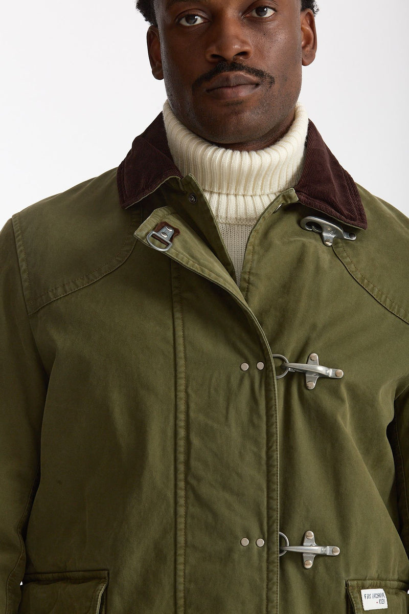 Giubbotto ARCHIVE verde militare uomo Fay - 9