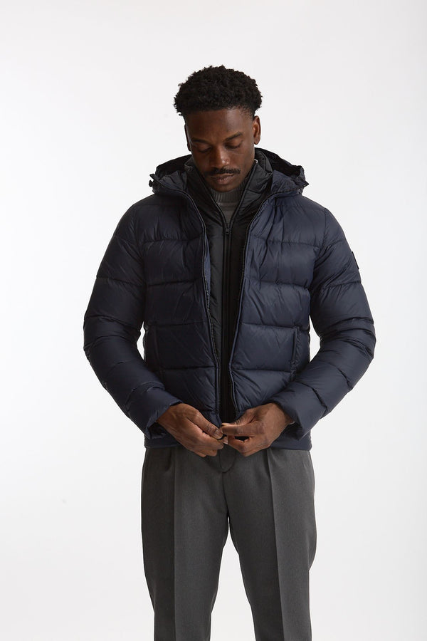Piumino double front blu uomo Fay