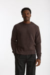 Maglia girocollo in lana marrone uomo Grifoni - 2