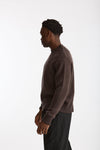 Maglia girocollo in lana marrone uomo Grifoni - 1