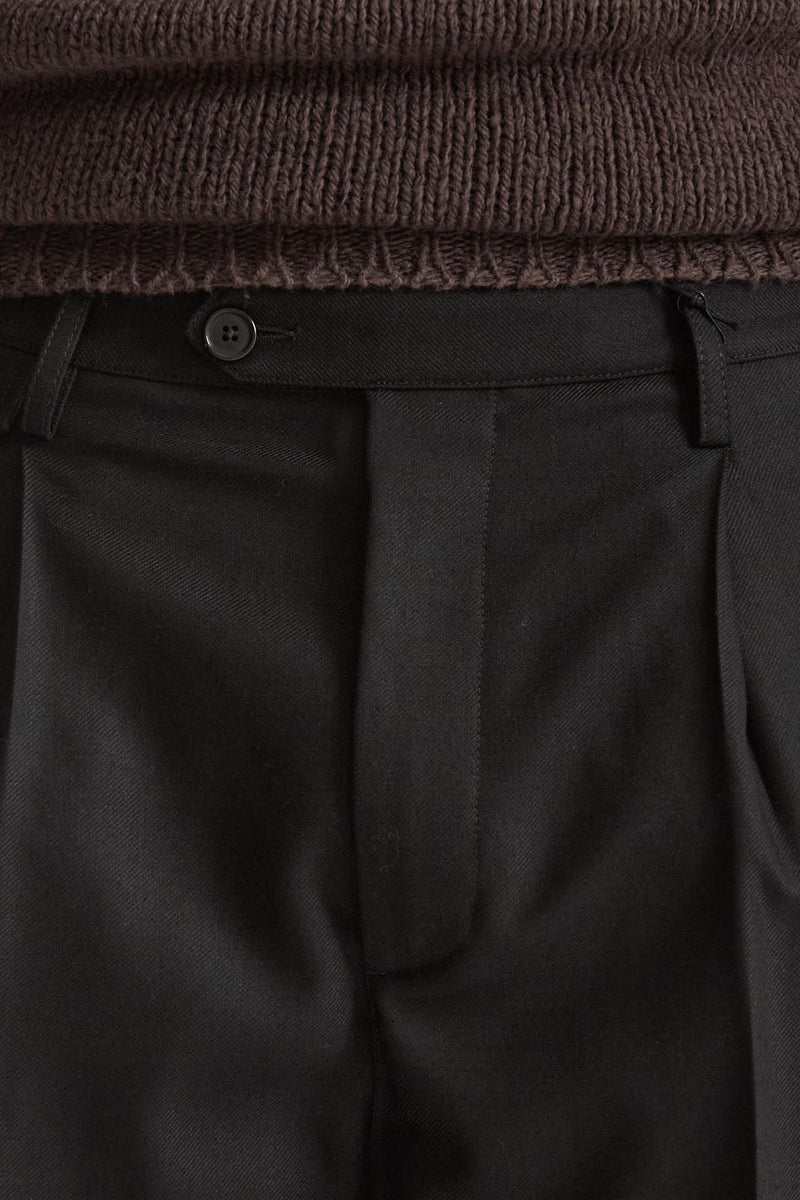 Pantalone Pinces in misto lana stretch nero uomo Grifoni - 5