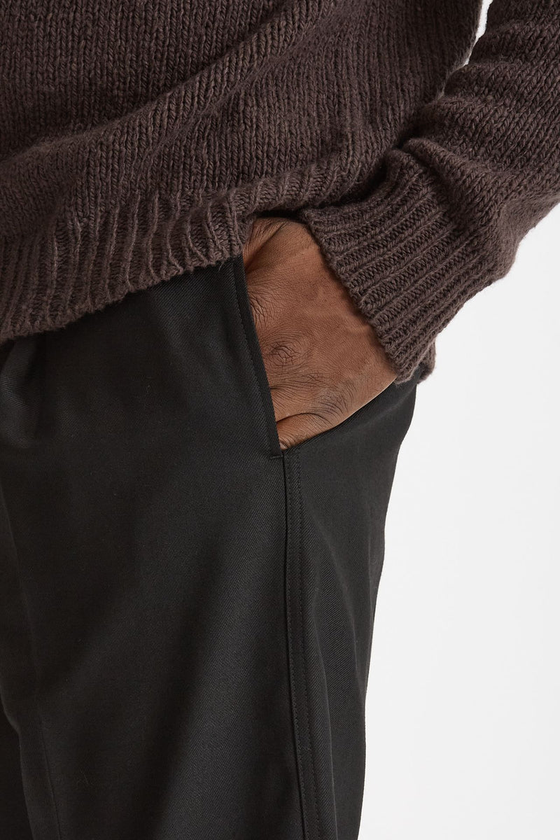 Pantalone Pinces in misto lana stretch nero uomo Grifoni - 6