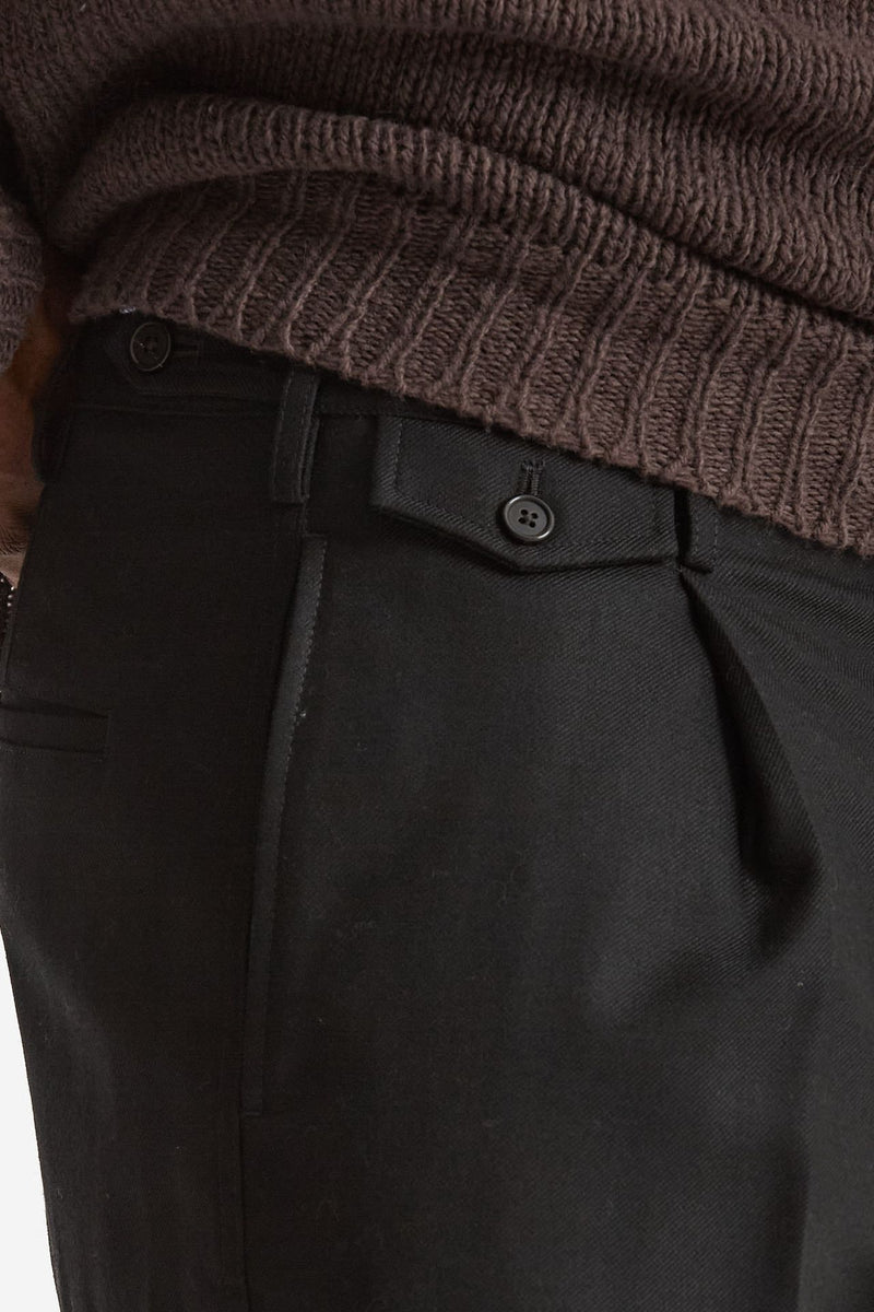 Pantalone Pinces in misto lana stretch nero uomo Grifoni - 8