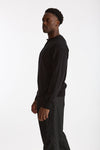 Maglia serafino in lana nero uomo Grifoni - 1