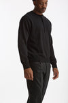 Maglia serafino in lana nero uomo Grifoni - 3