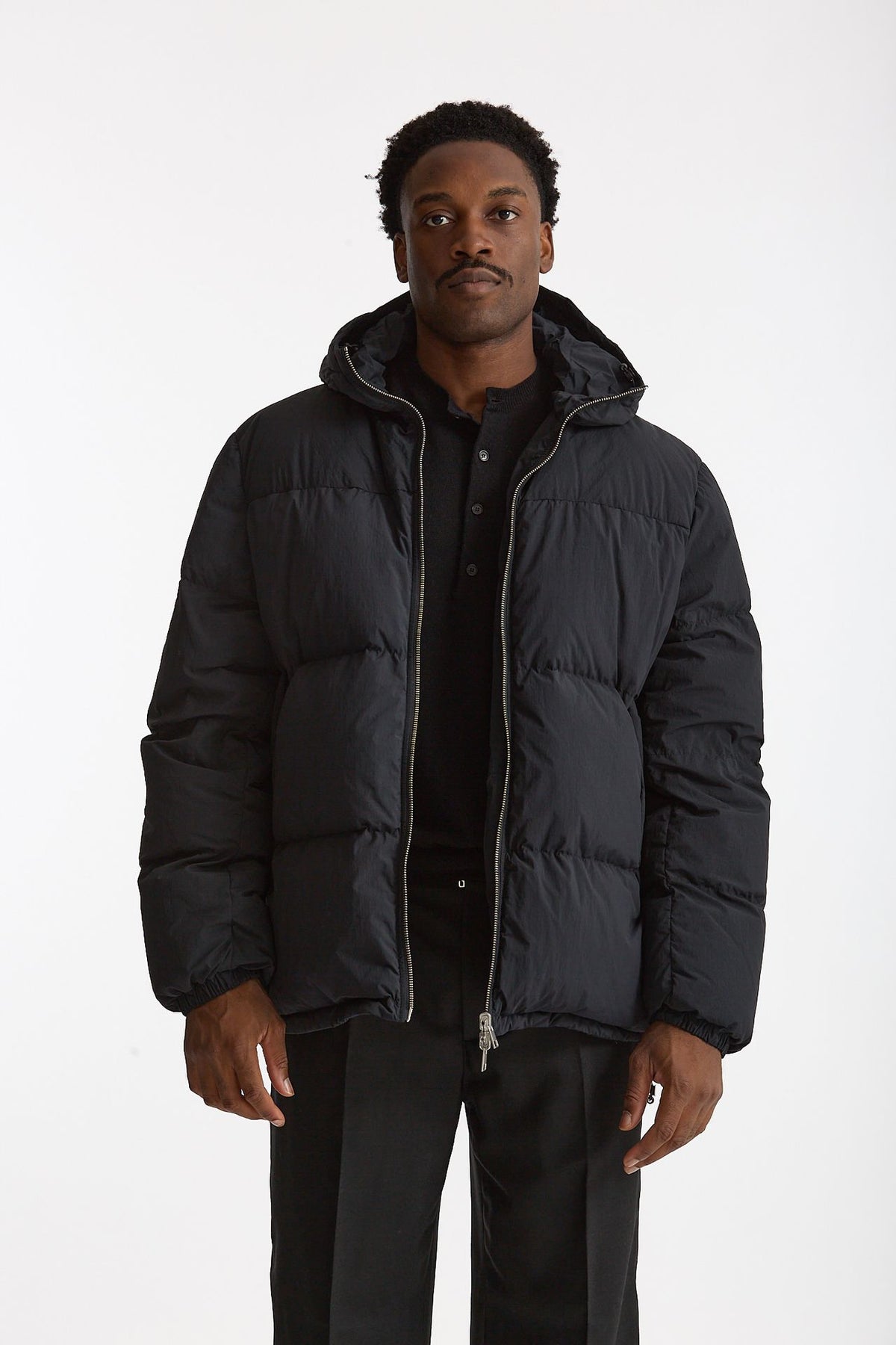 Piumino in nylon reversibile nero uomo Grifoni - 1