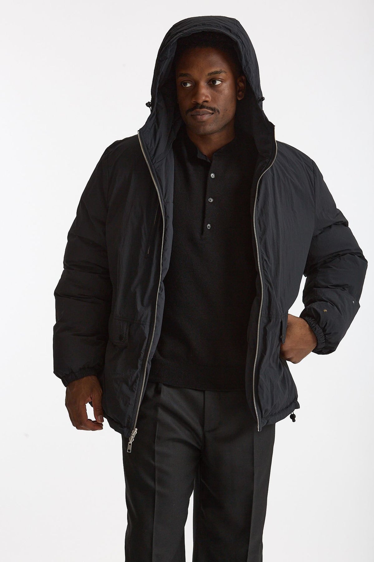 Piumino in nylon reversibile nero uomo Grifoni - 8