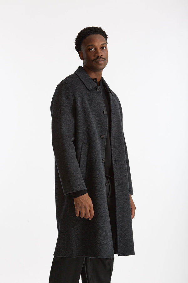 Cappotto monopetto grigio antracite uomo Grifoni