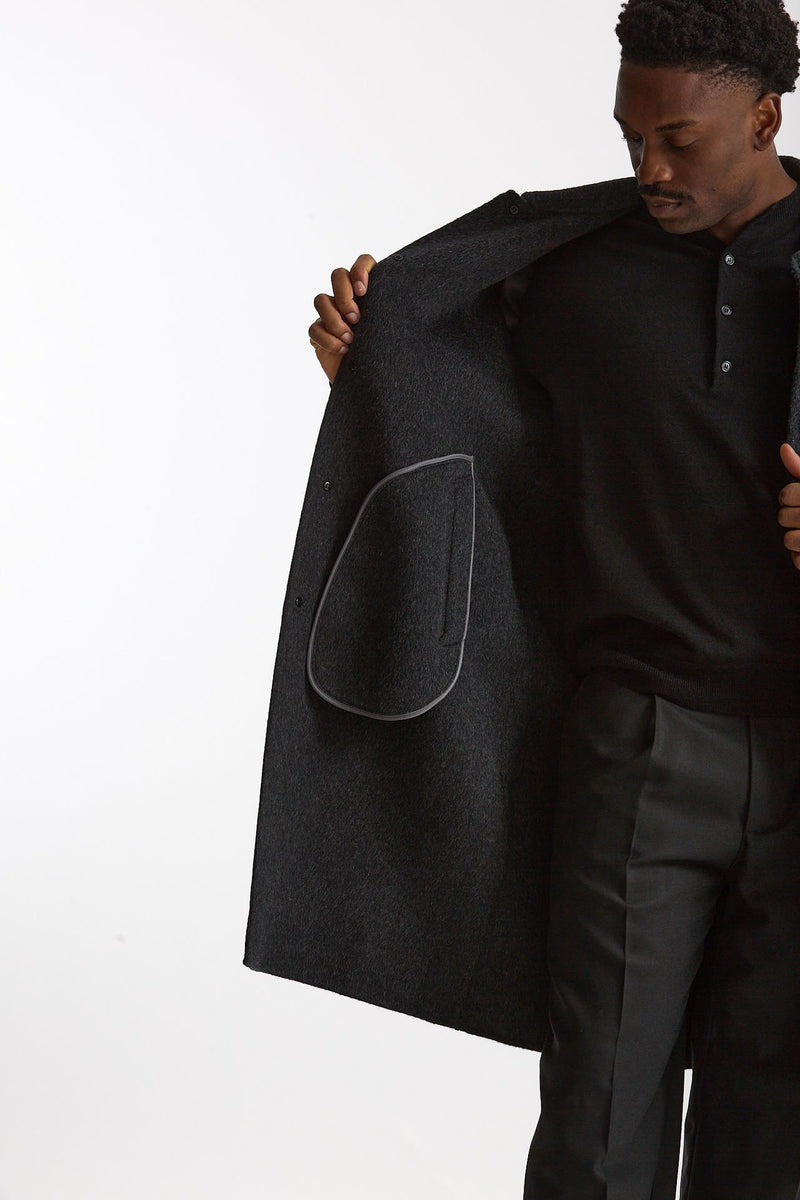 Cappotto monopetto grigio antracite uomo Grifoni - 7