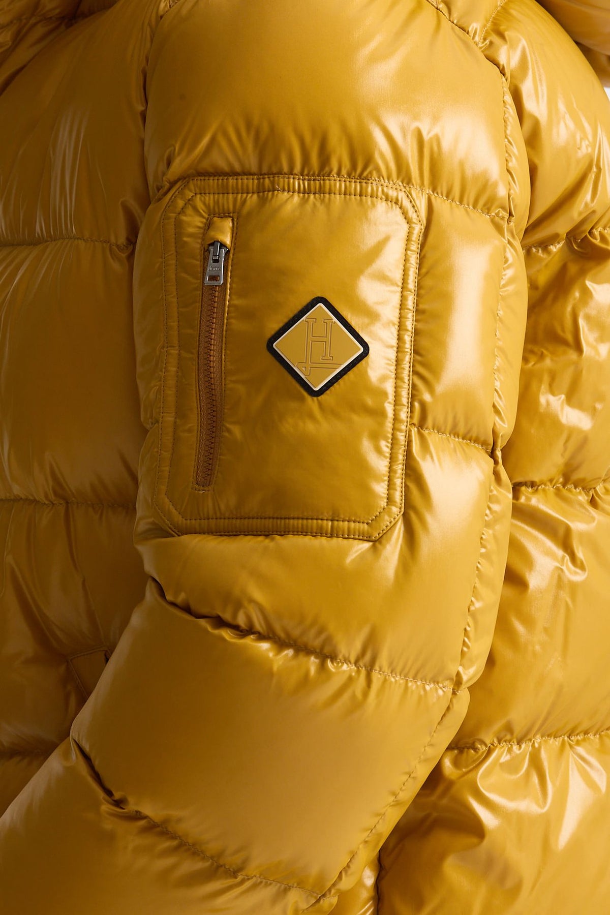 Piumino in nylon lucido giallo uomo Herno - 2