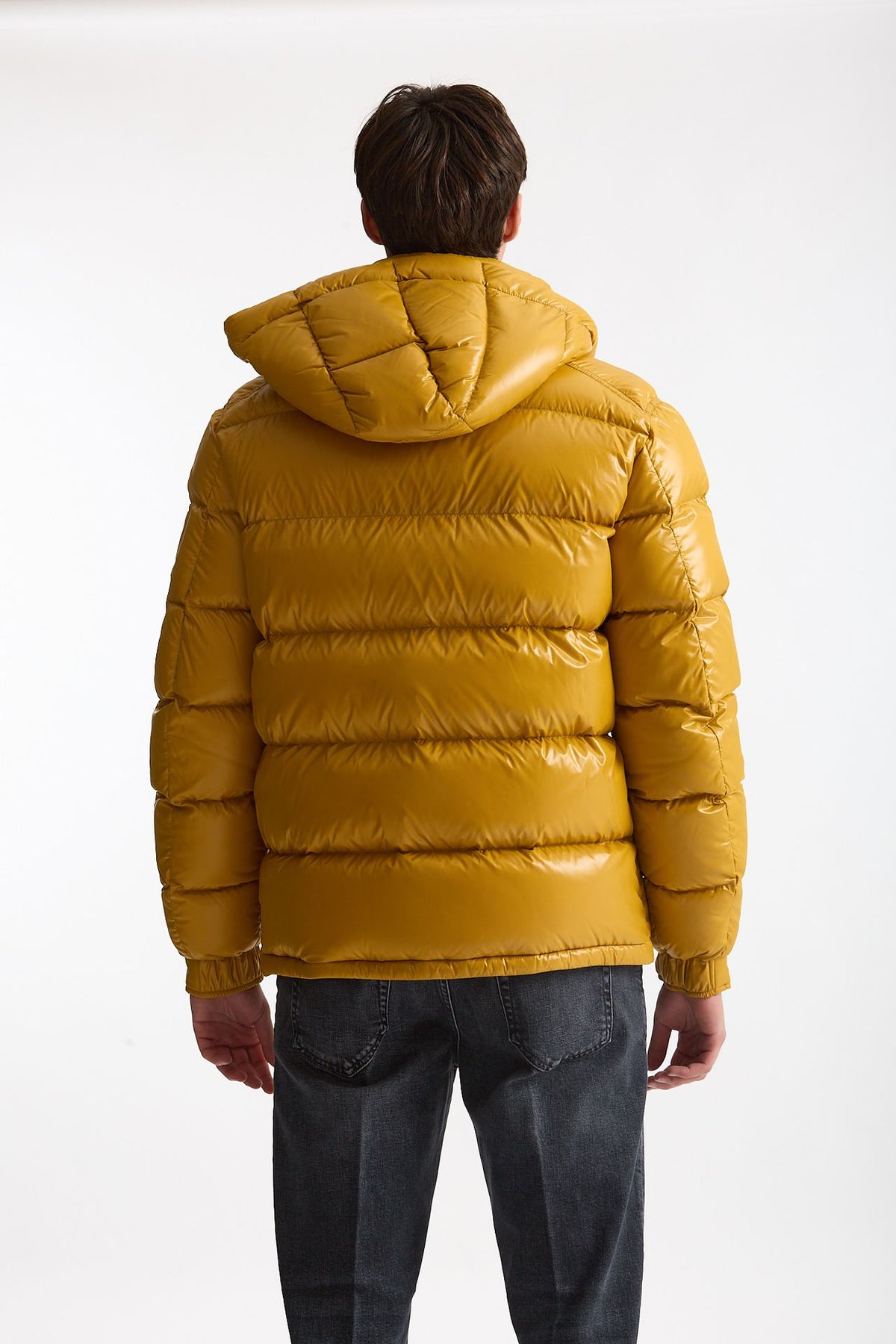 Piumino in nylon lucido giallo uomo Herno - 4
