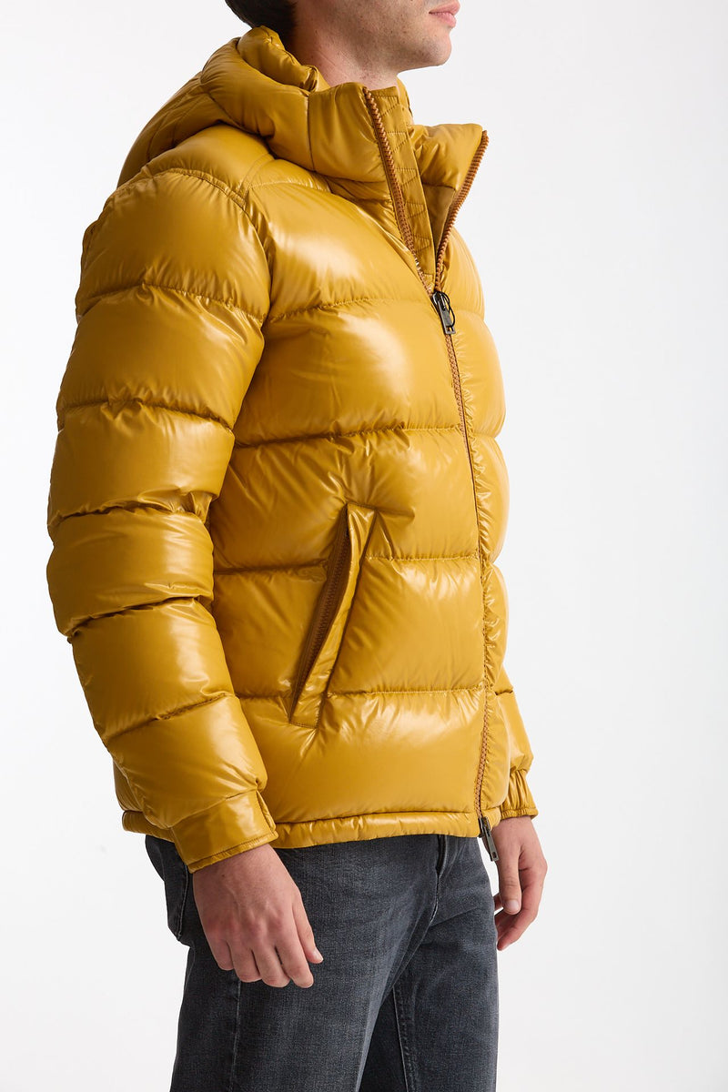 Piumino in nylon lucido giallo uomo Herno - 5