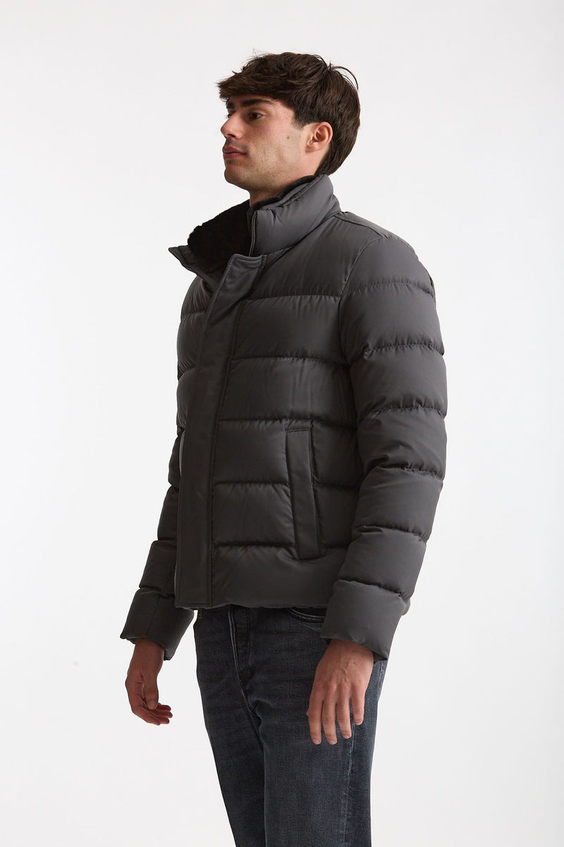 Piumino in nylon grigio uomo Herno - 3