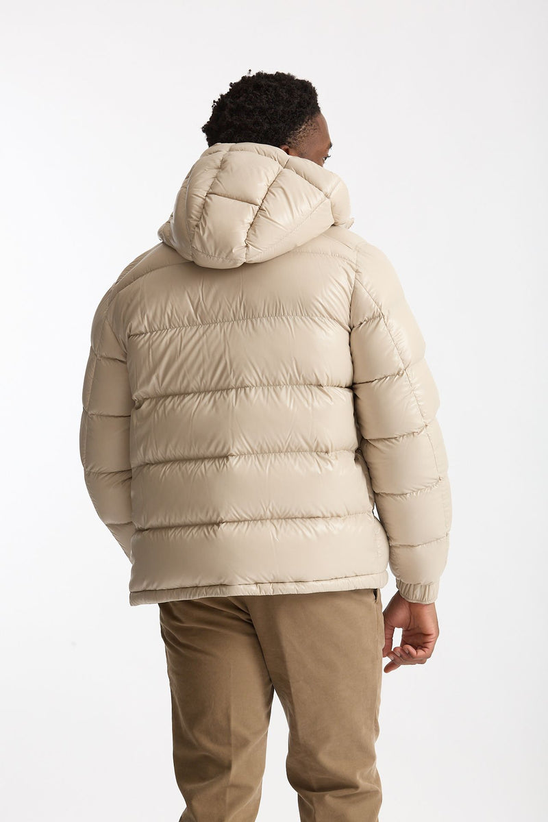 Piumino in nylon lucido panna uomo Herno - 3