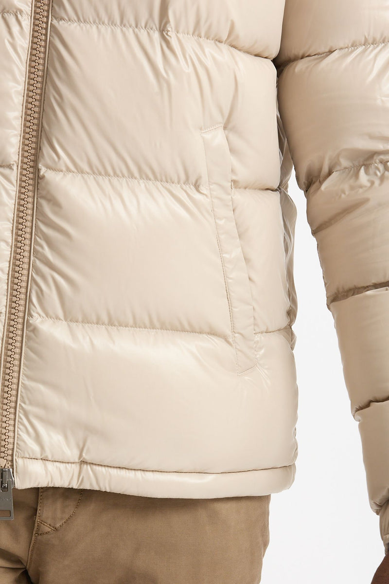 Piumino in nylon lucido panna uomo Herno - 5