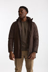 Parka imbottito in nylon marrone uomo Herno - 2